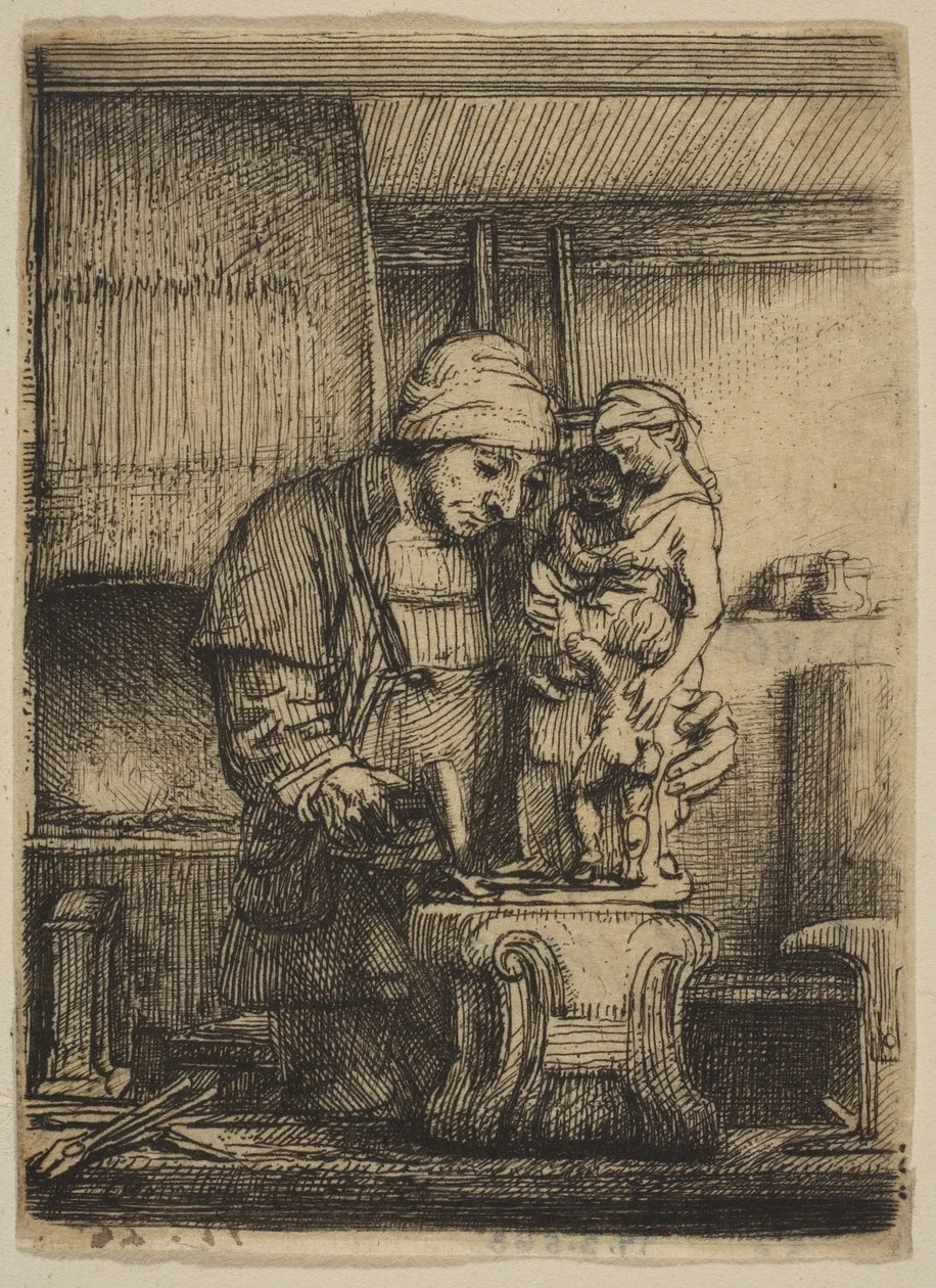 Guldsmeden, 1655. af Rembrandt van Rijn