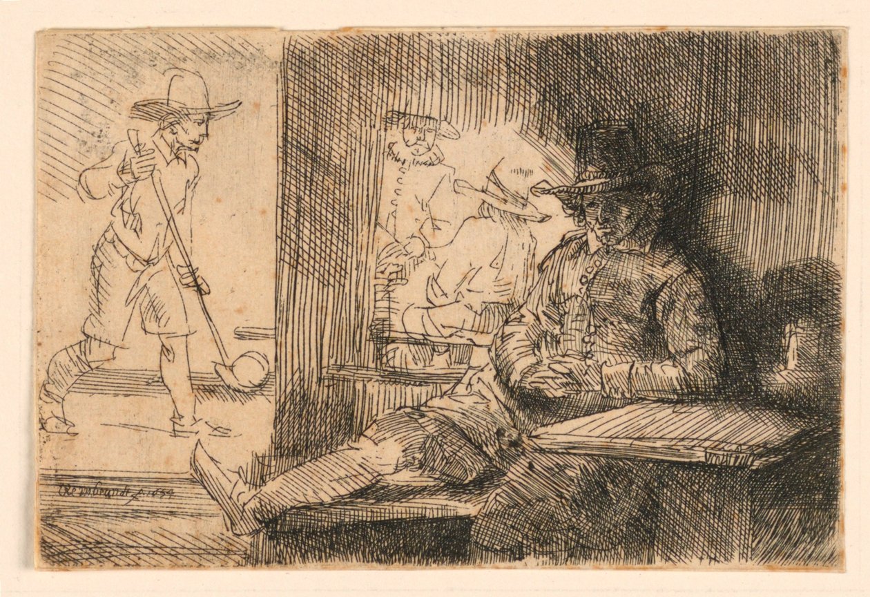 Golfspilleren af Rembrandt van Rijn