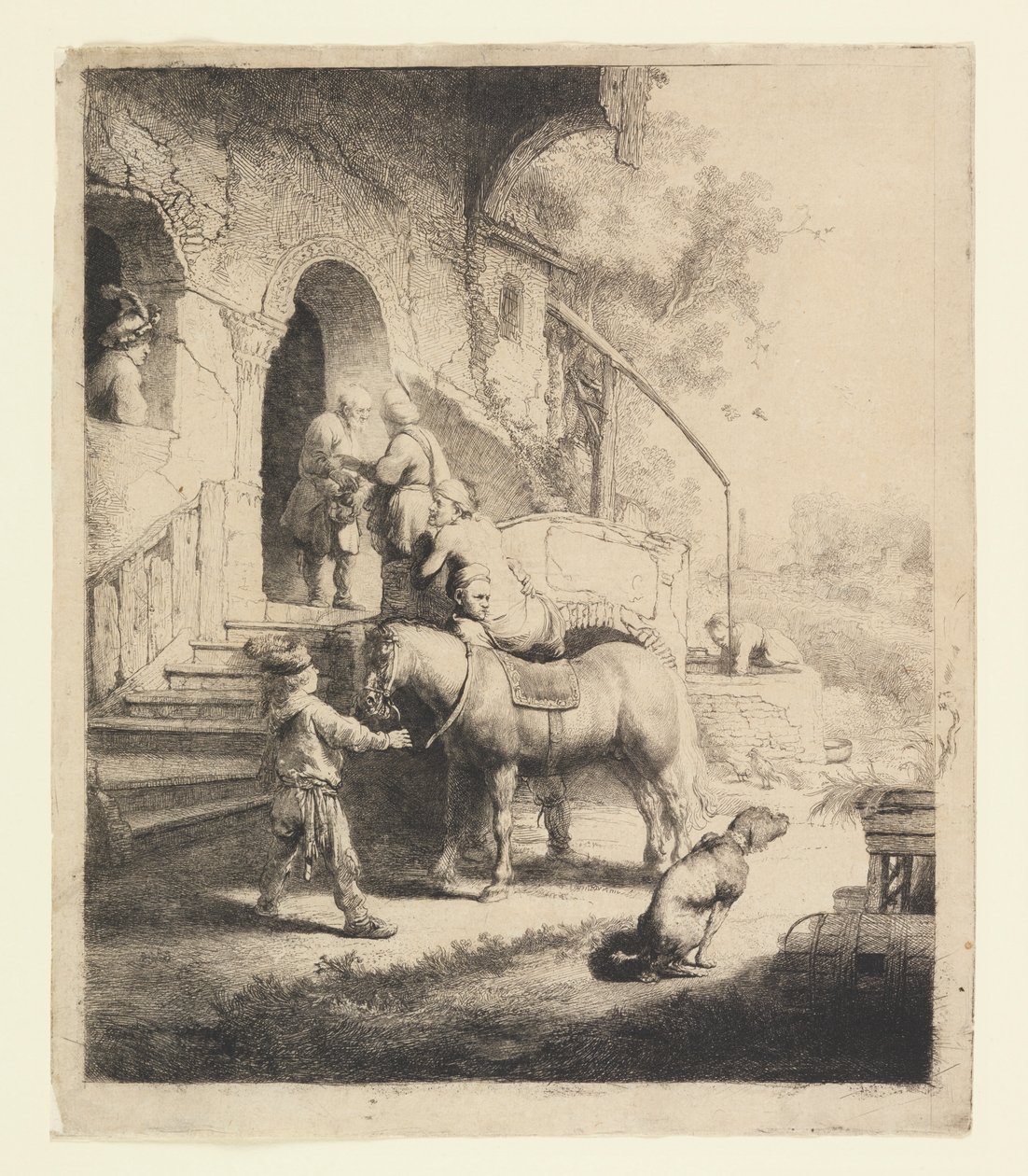Den gode samaritan af Rembrandt van Rijn