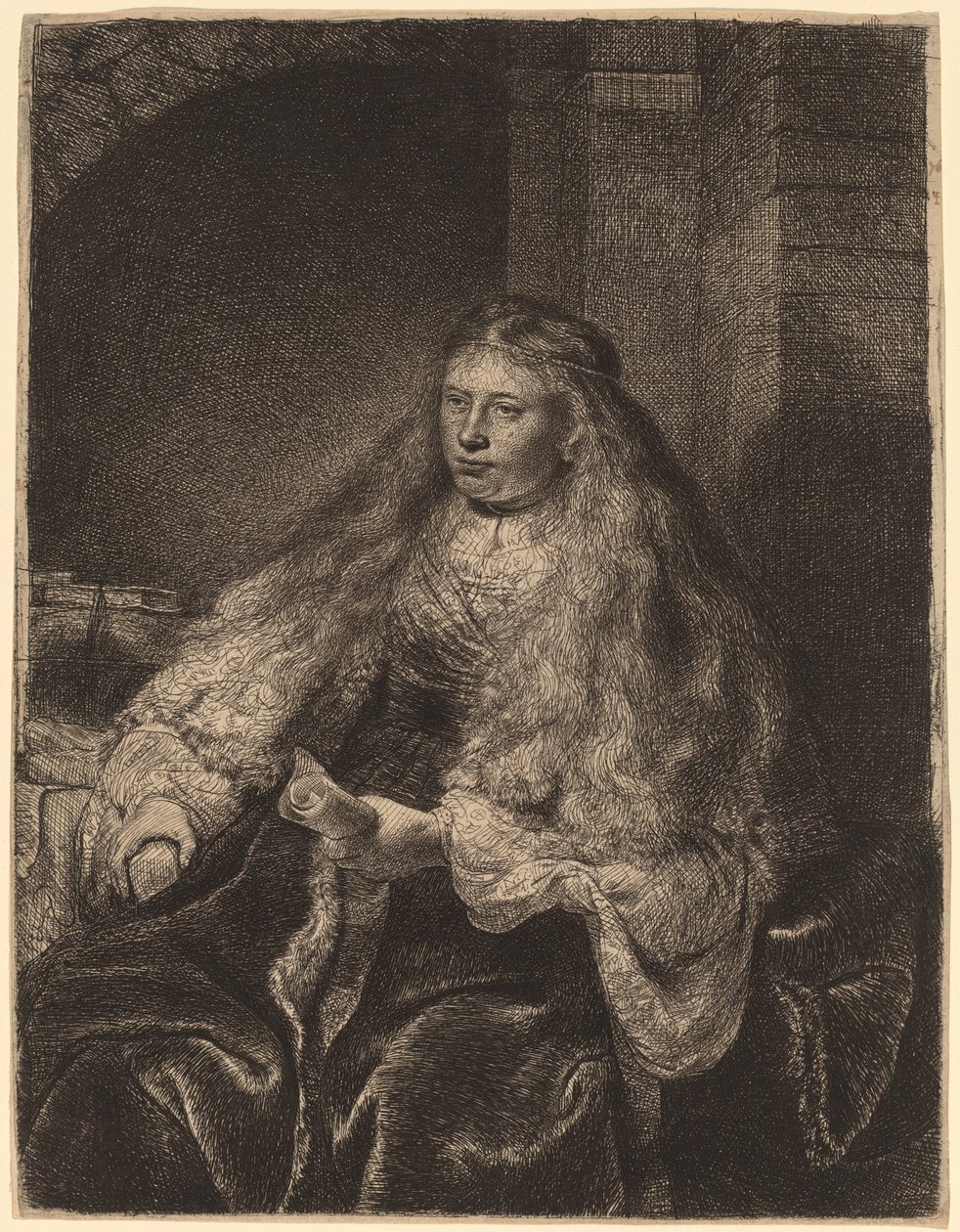 Den store jødiske brud af Rembrandt van Rijn