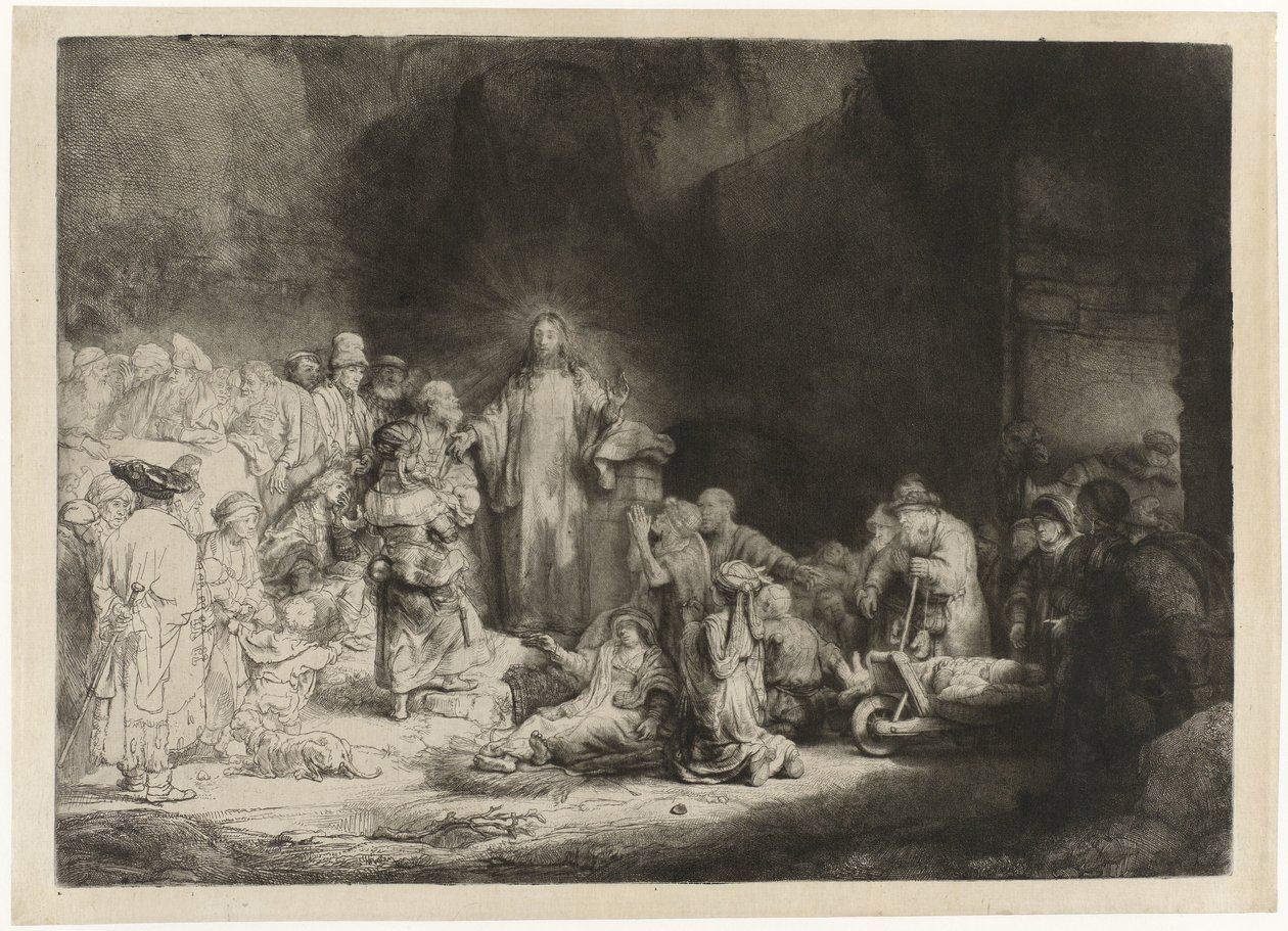 De hundrede gylden print af Rembrandt van Rijn
