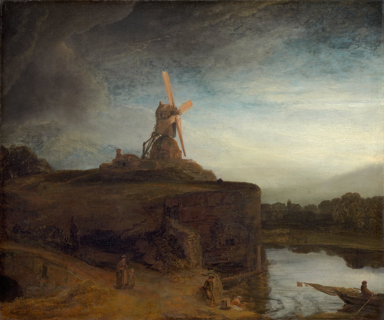 Møllen, 1645-48 af Rembrandt van Rijn
