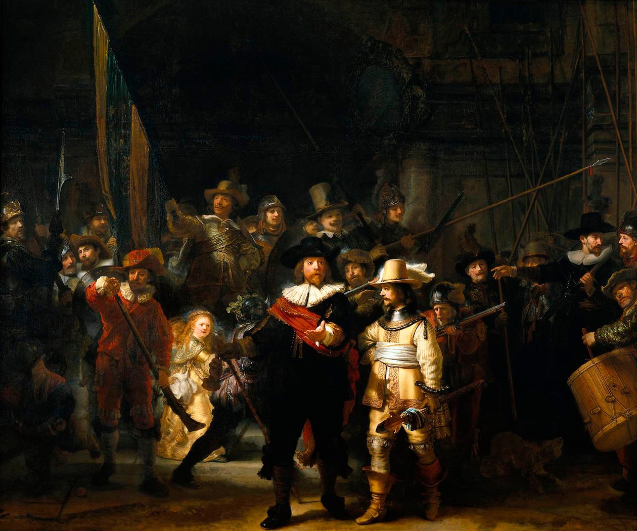Nattevagten, 1642. af Rembrandt van Rijn
