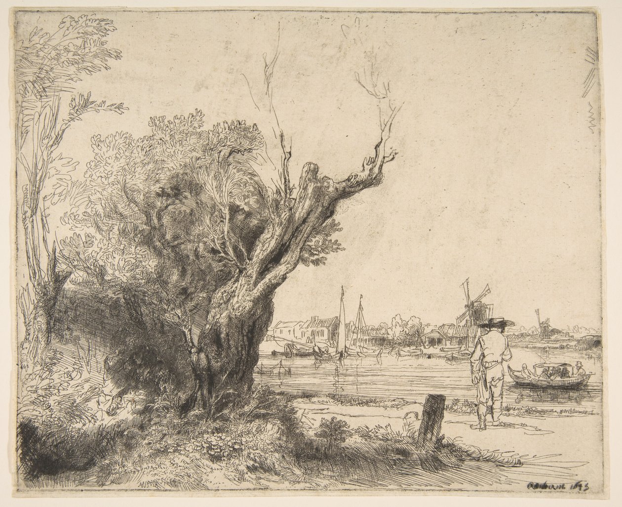Omval, 1645. af Rembrandt van Rijn