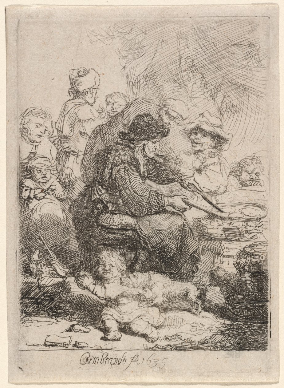 Pandekagekvinden af Rembrandt van Rijn