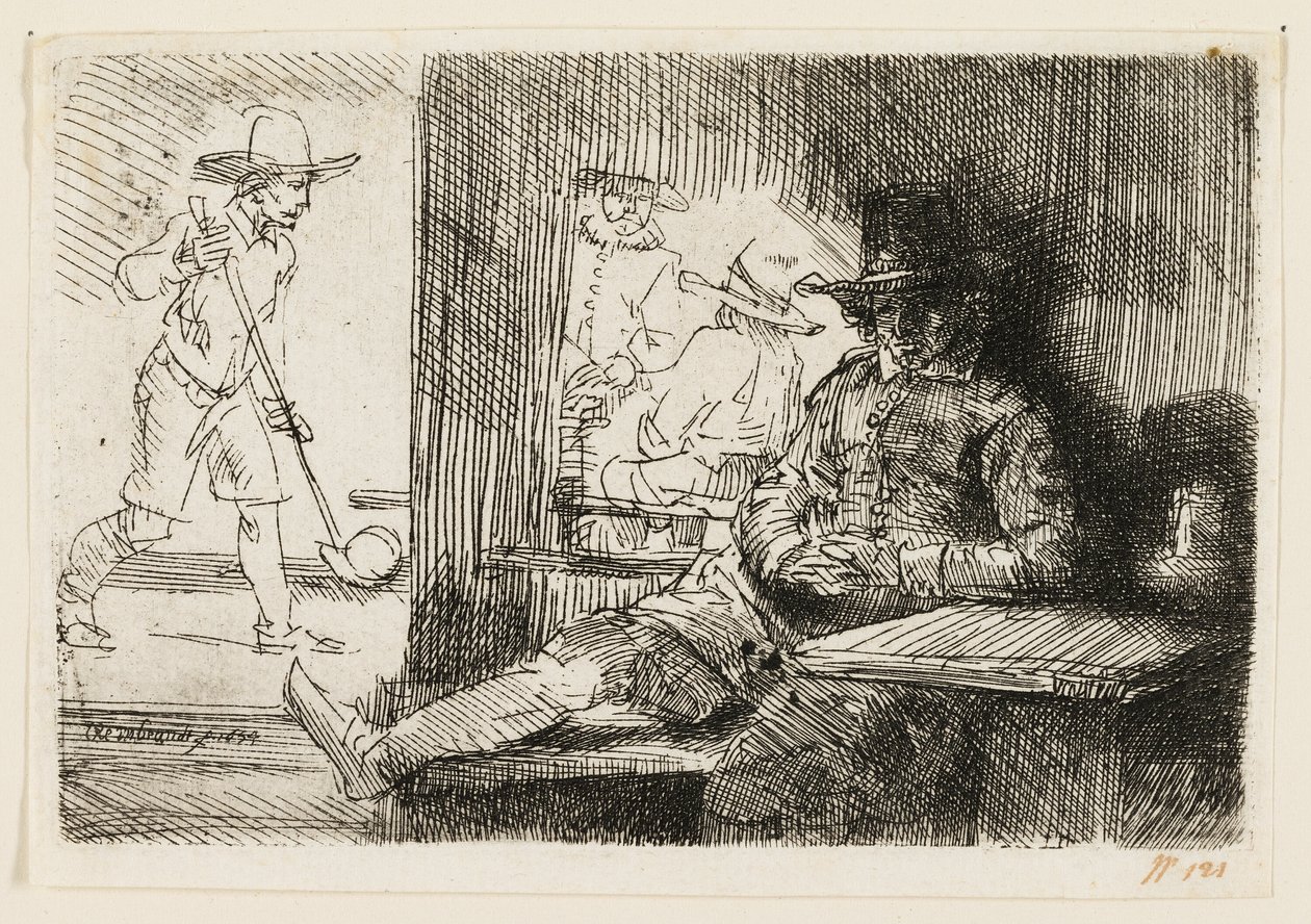 Ringboldspilleren af Rembrandt van Rijn