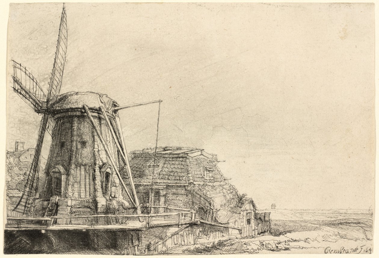 Vindmøllen af Rembrandt van Rijn