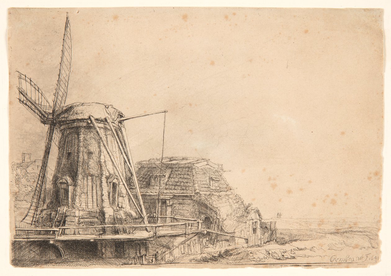 Vindmøllen af Rembrandt van Rijn