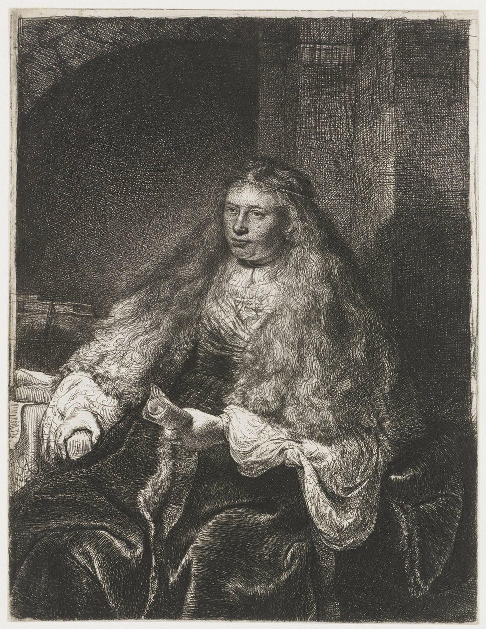 Den store jødiske brud af Rembrandt van Rijn