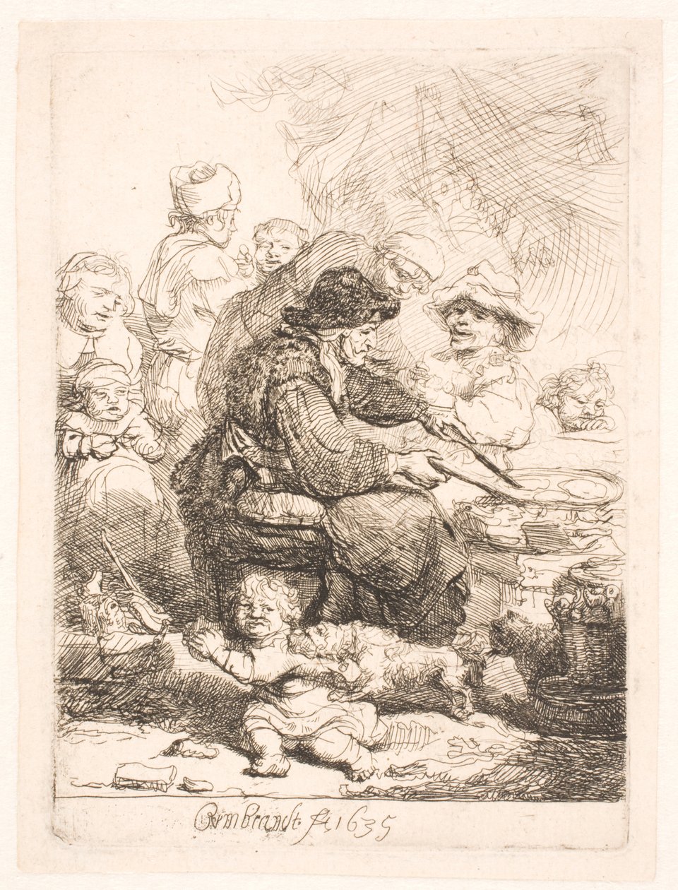 Pandekagekvinden af Rembrandt van Rijn