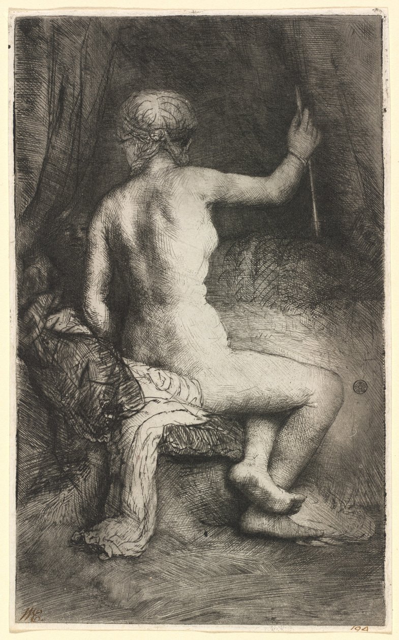 Kvinde med pilen af Rembrandt van Rijn