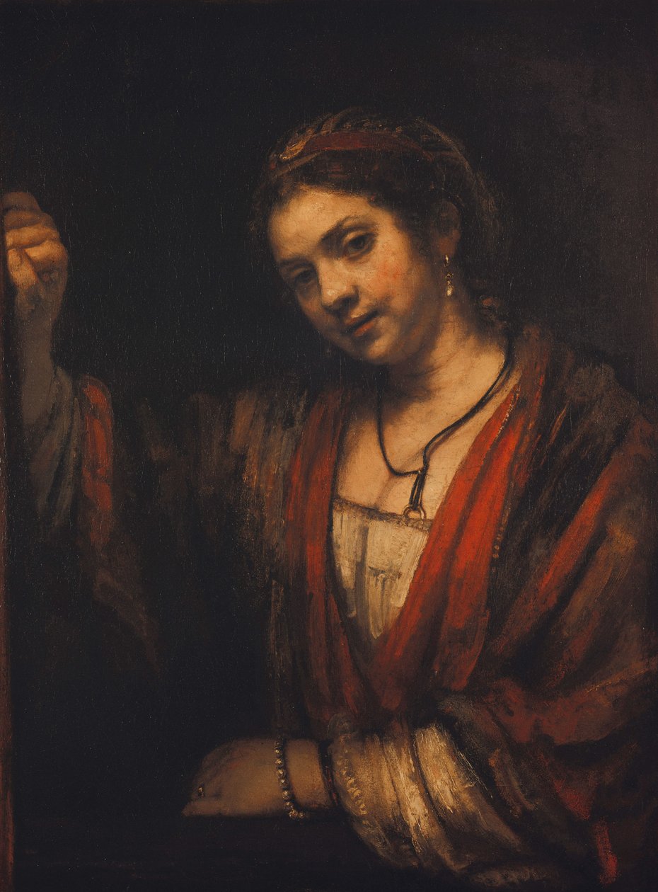 Portræt af Hendrickje Stoffels af Rembrandt van Rijn