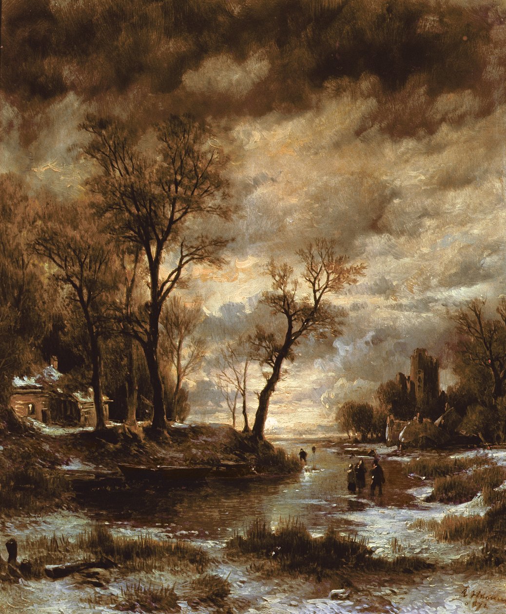 Vinter i Holland, 1872 af Remigius Adrianus Haanen