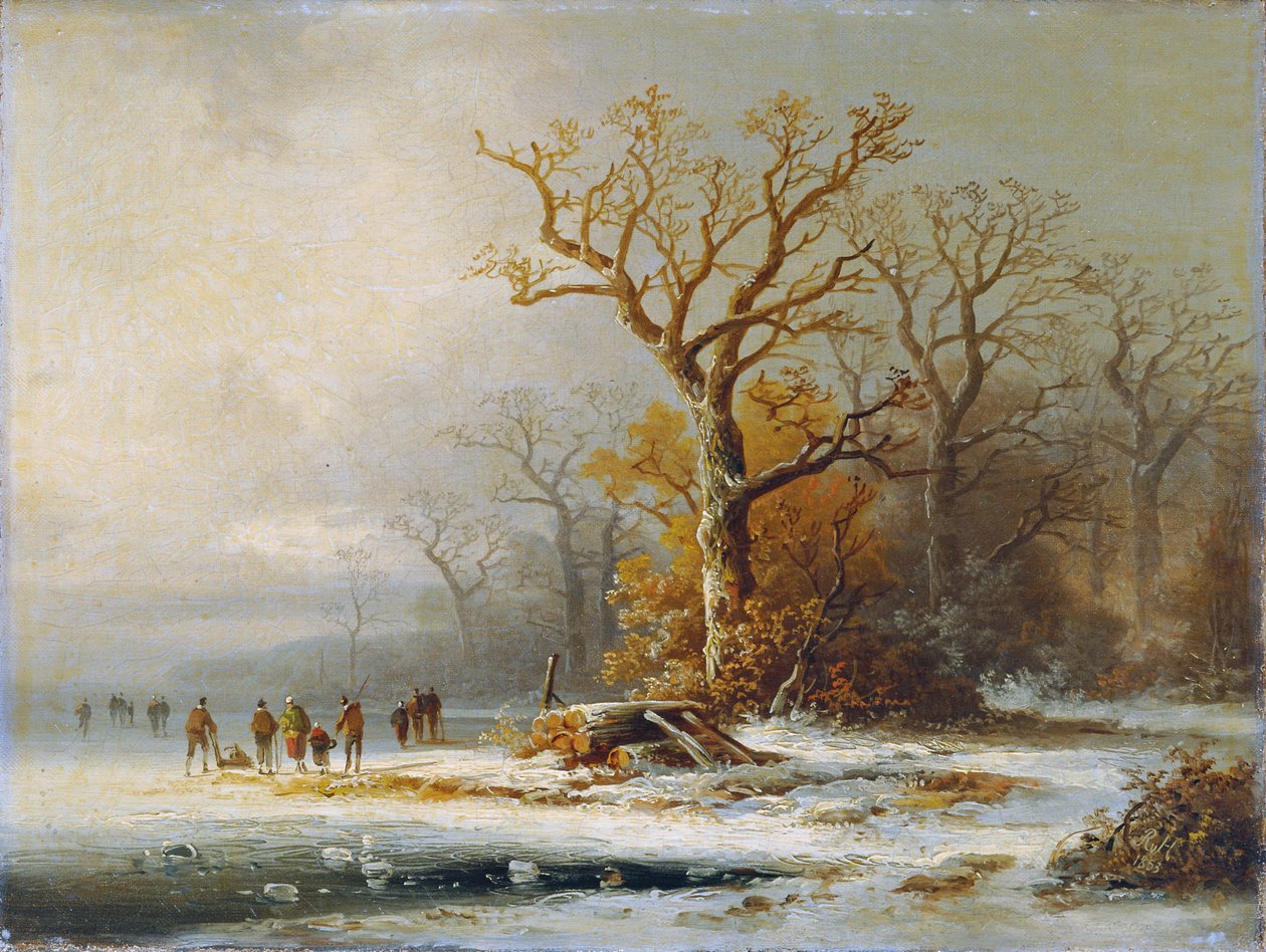 vinterlandskab af Remigius Adrianus van Haanen