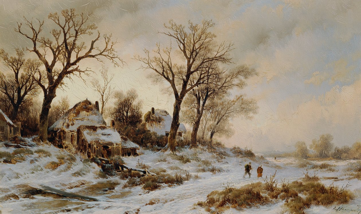 vinterlandskab af Remigius Adrianus van Haanen