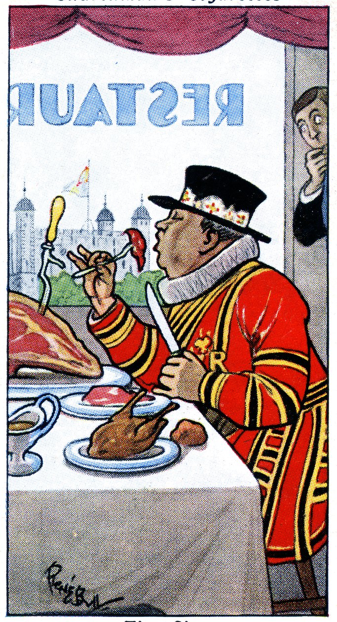 En Beefeater, 1936 af René Bull