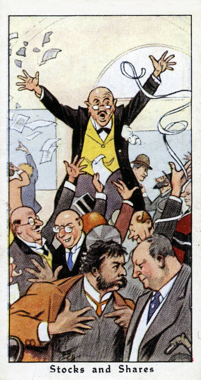 Aktier og aktier, 1936 (se også 498225) af René Bull
