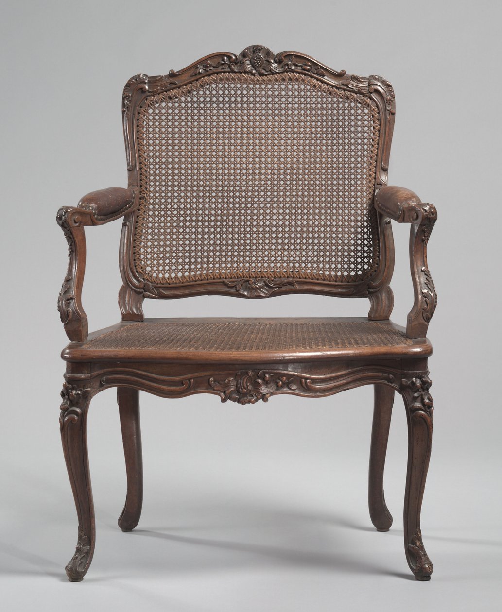 Arm Chair, ca. 1740 (udskåret træ, stok) af René Cresson