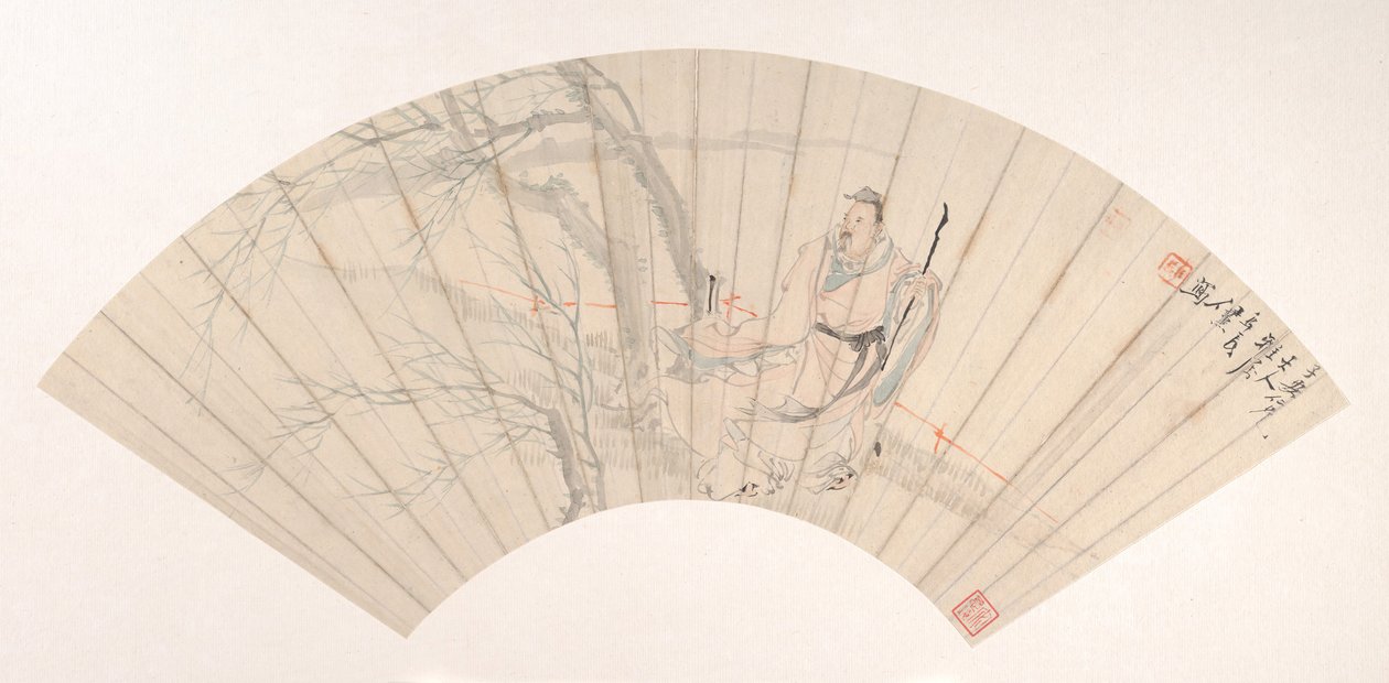 Lærde i vinden, ca. 1880. af Ren Xun