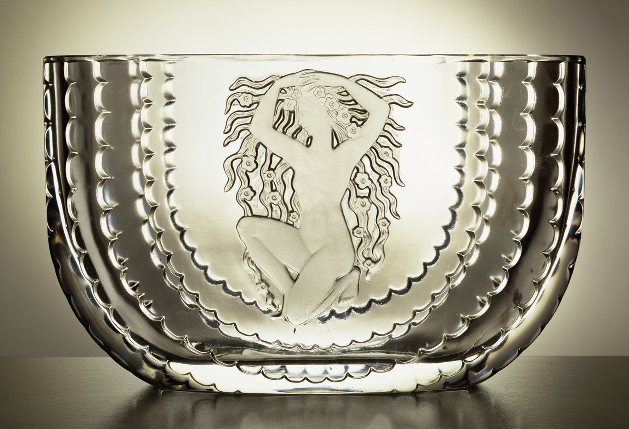 Flora Vase, 1937 (klart glas) af Rene Jules Lalique