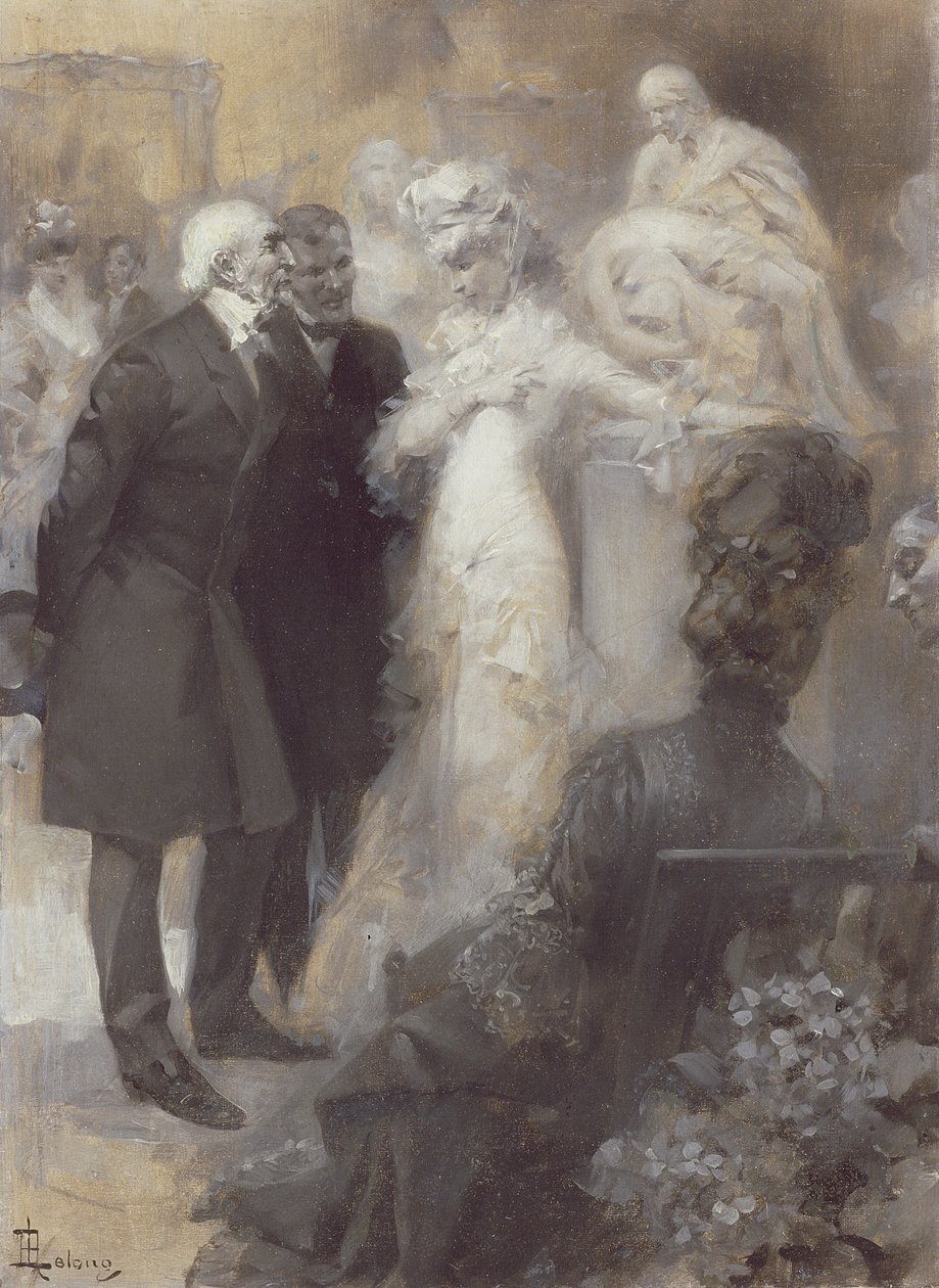 Sarah Bernhardt (1844-1923) ved Paris Opera af Rene Lelong