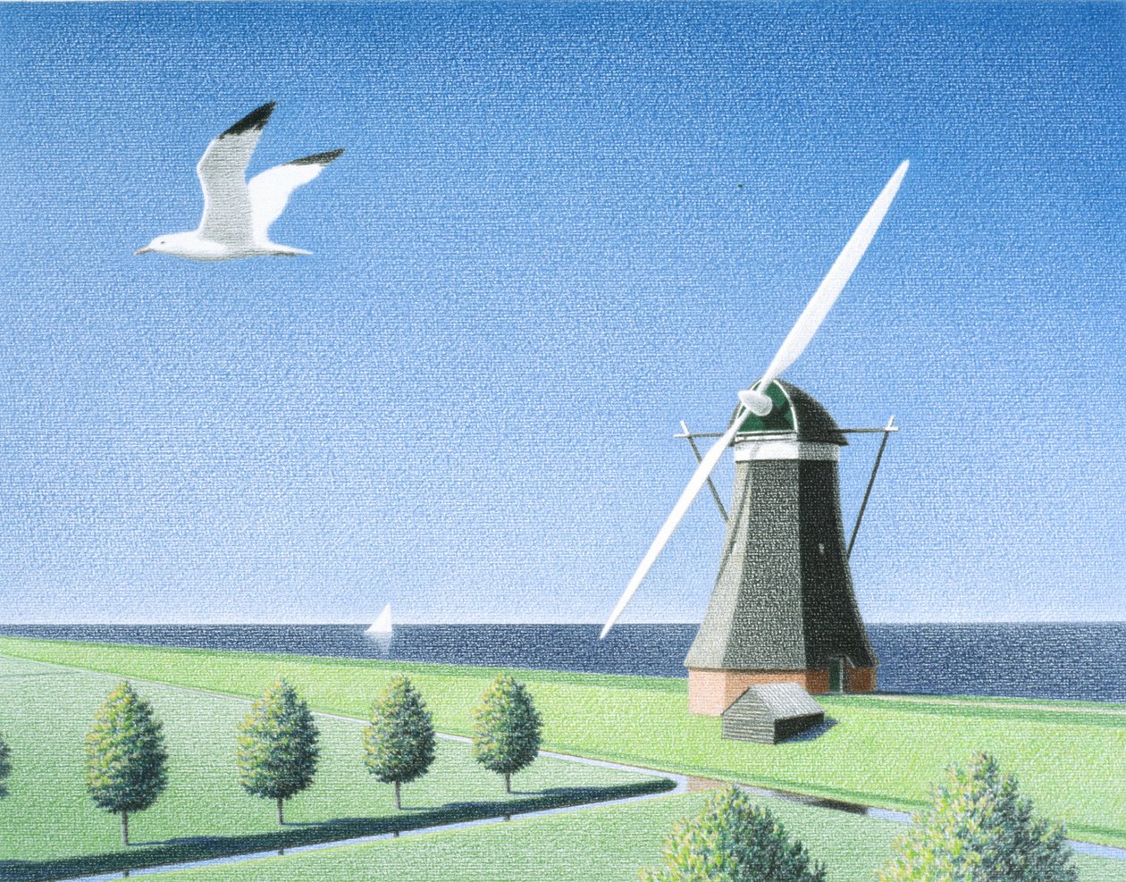 Vindmølle af Rene Boin