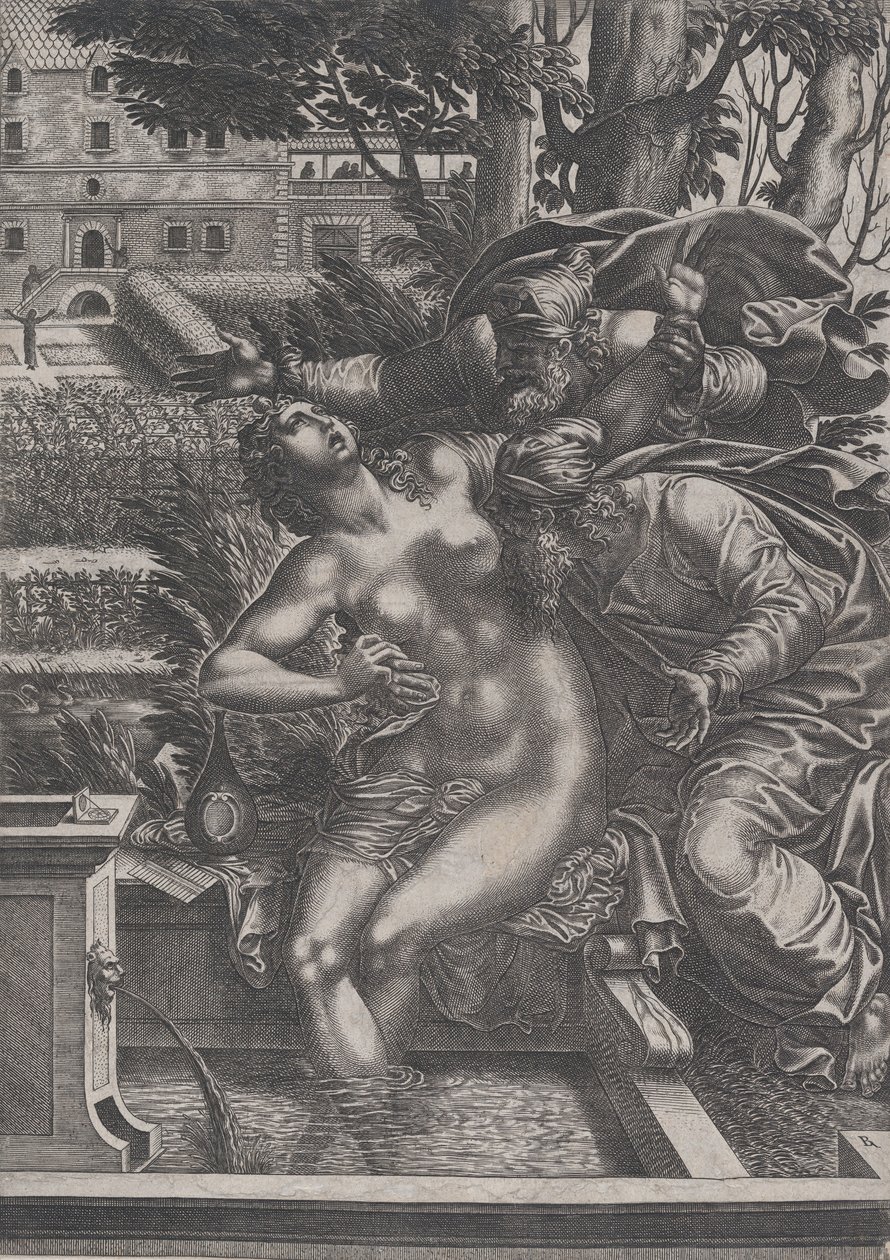 Susanna og de ældste. af Rene Boyvin