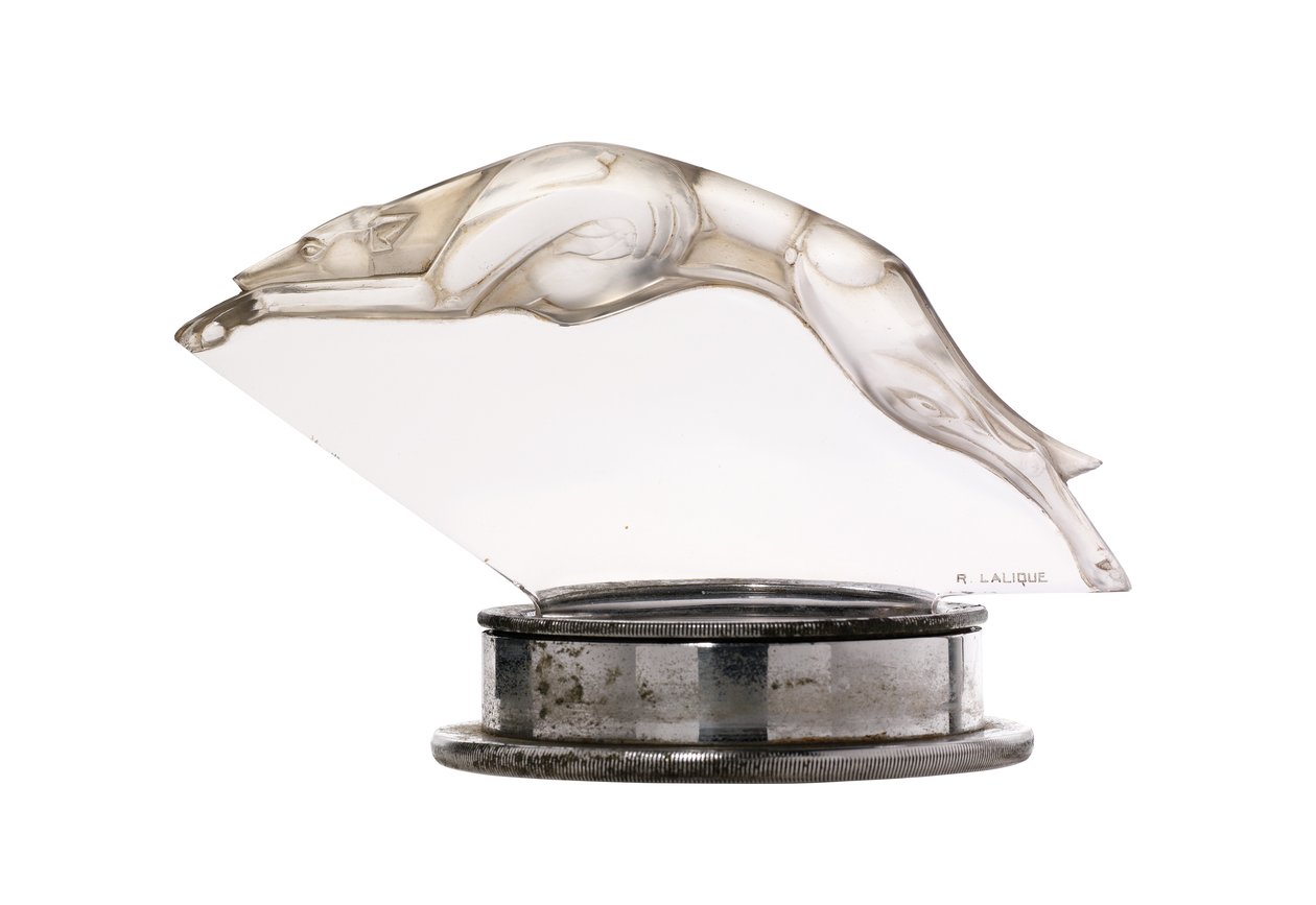 Sjælden Levrier maskot af Rene Jules Lalique