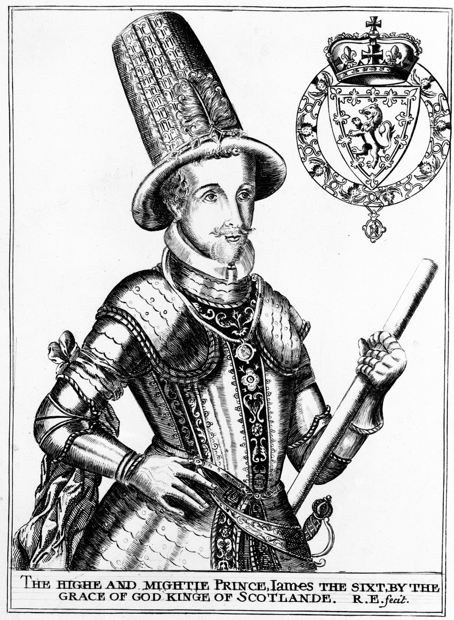 Jakob VI, ca. 1800 af Renold Elstrack