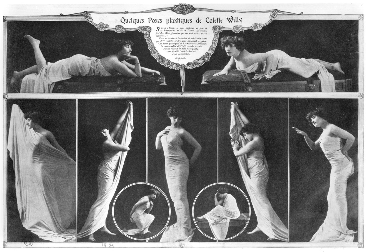 Colette (1873-1954) poserer, 1909 af Reutlinger Studio