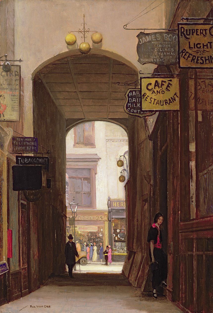 Rupert Court, Wardour Street af Rex Vicat Cole