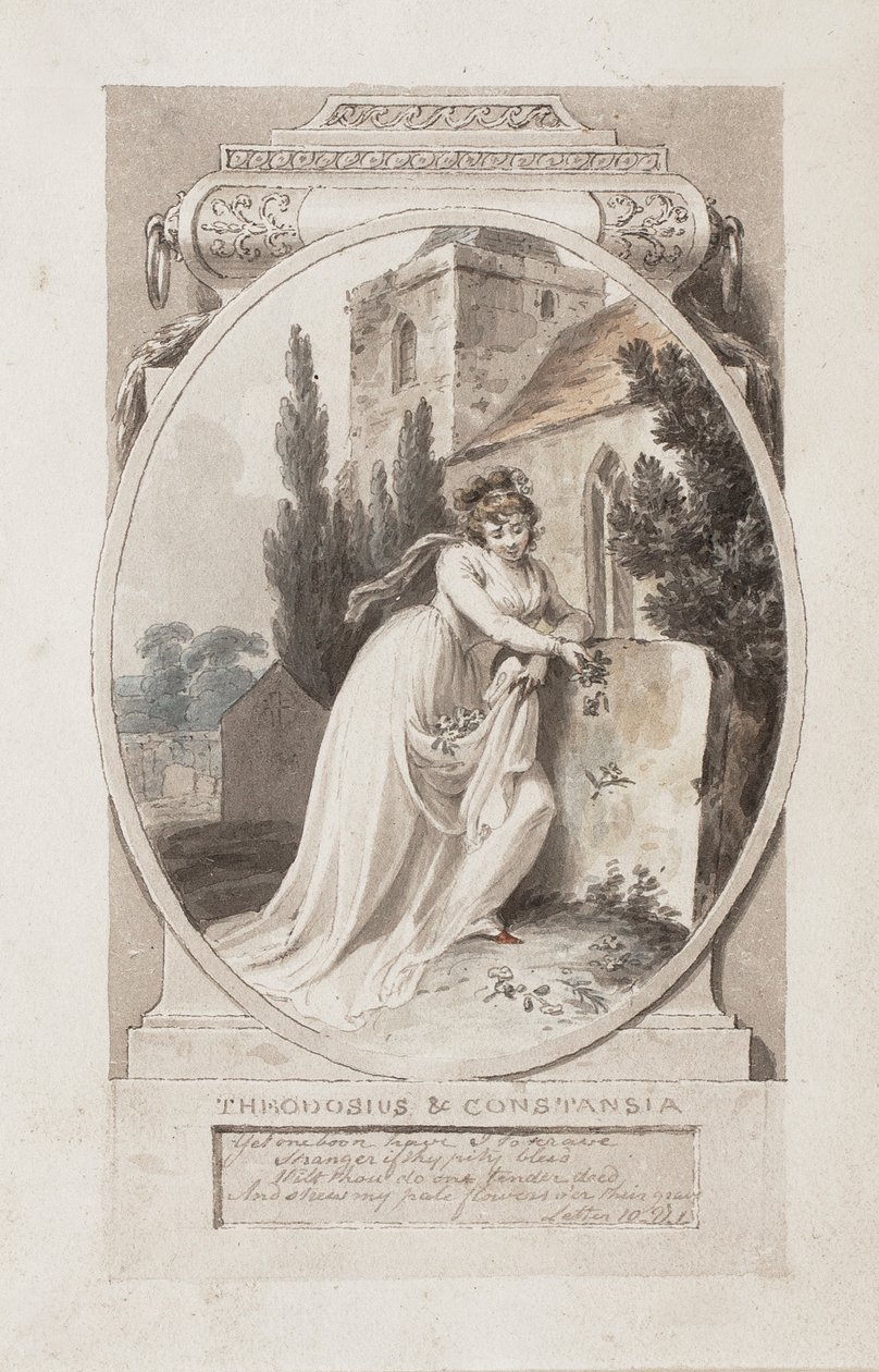 Theodosius og Constansia, illustration til Charles Cooke
