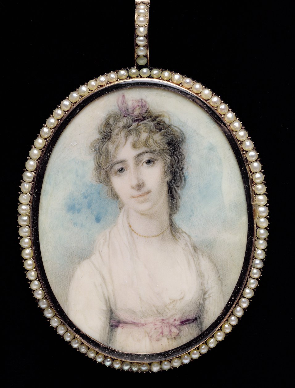 PD.200-1961 Portrætminiature af fru Arbuthnot, Charles Arbuthnots første hustru, 1796 af Richard Cosway