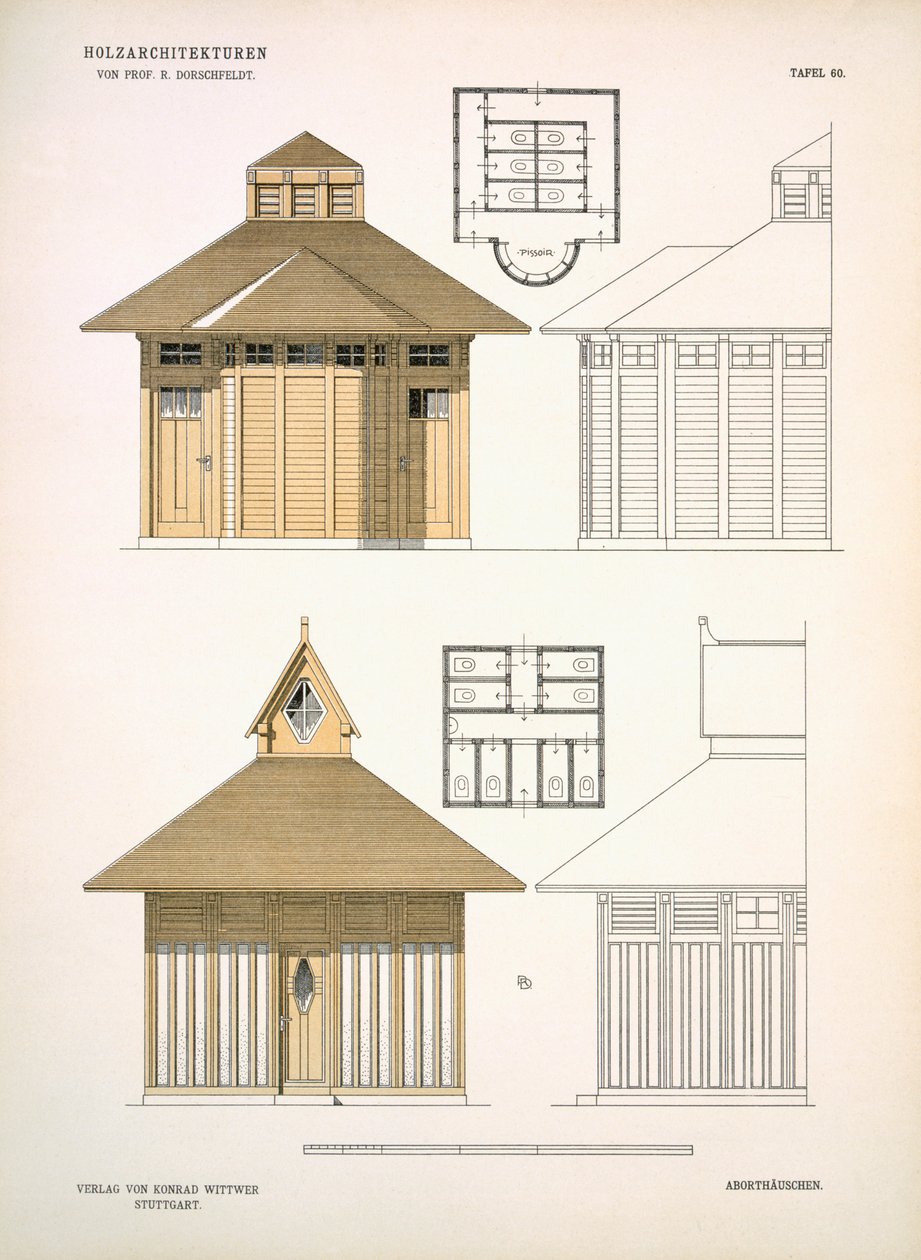 Arkitektur i træ, ca.1900 af Richard Dorschfeldt
