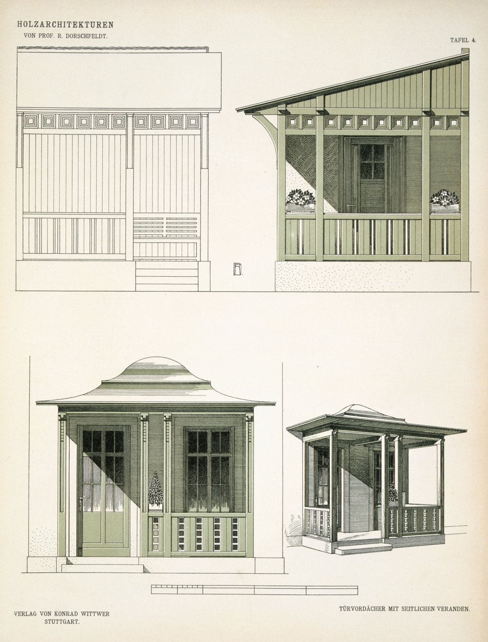 Arkitektur i træ, ca. 1900 af Richard Dorschfeldt