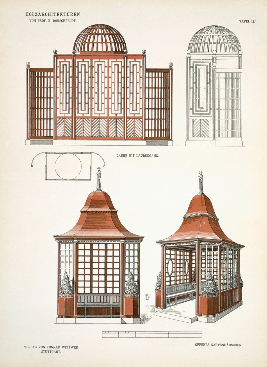 Arkitektur i træ, ca. 1900 af Richard Dorschfeldt