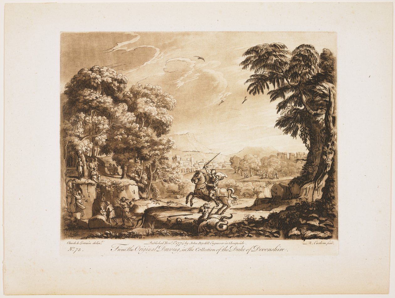 Plade nr. 73 fra Liber Veritatis, 1774 af Richard Earlom
