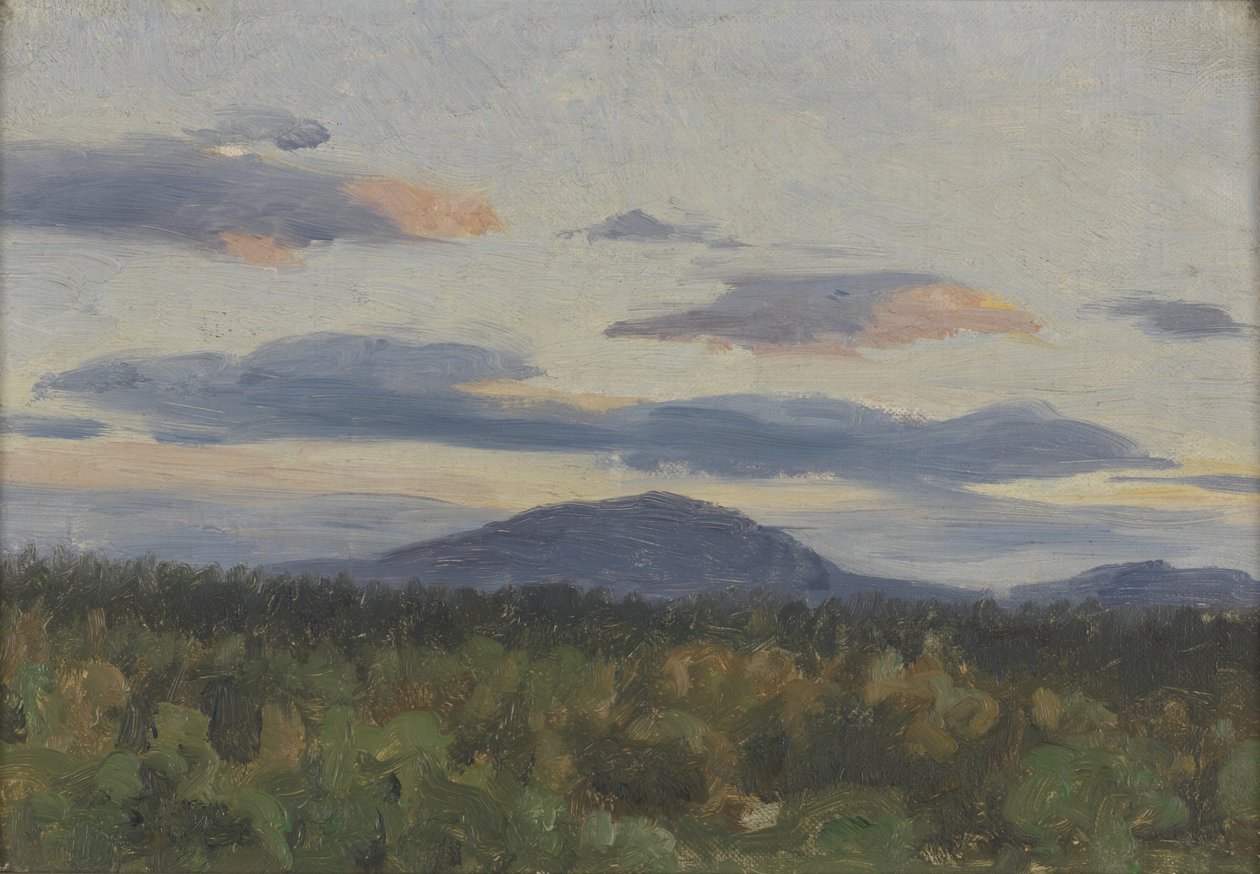Solnedgang i Norge af Richard Friese
