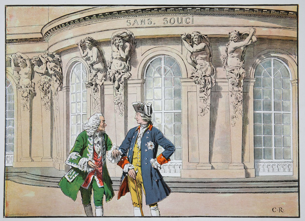 Kong Frederik og Voltaire af Richard Knoetel