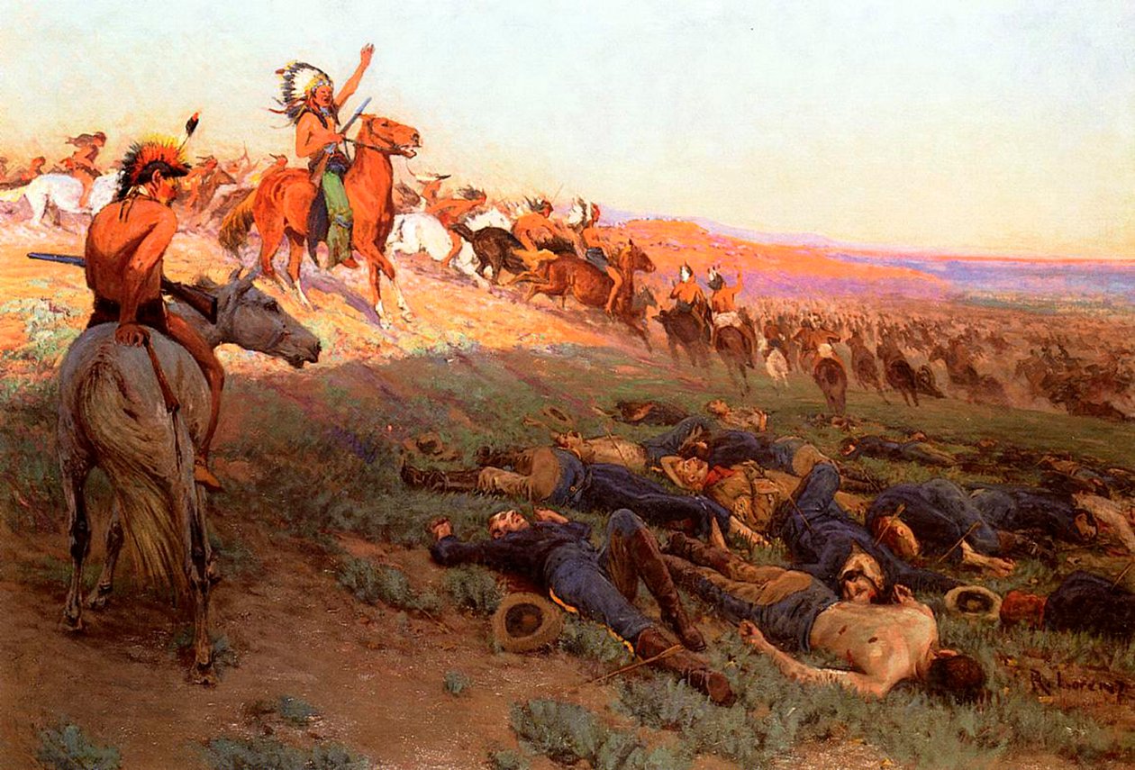 Custers Last Stand, c.1914 af Richard Lorenz
