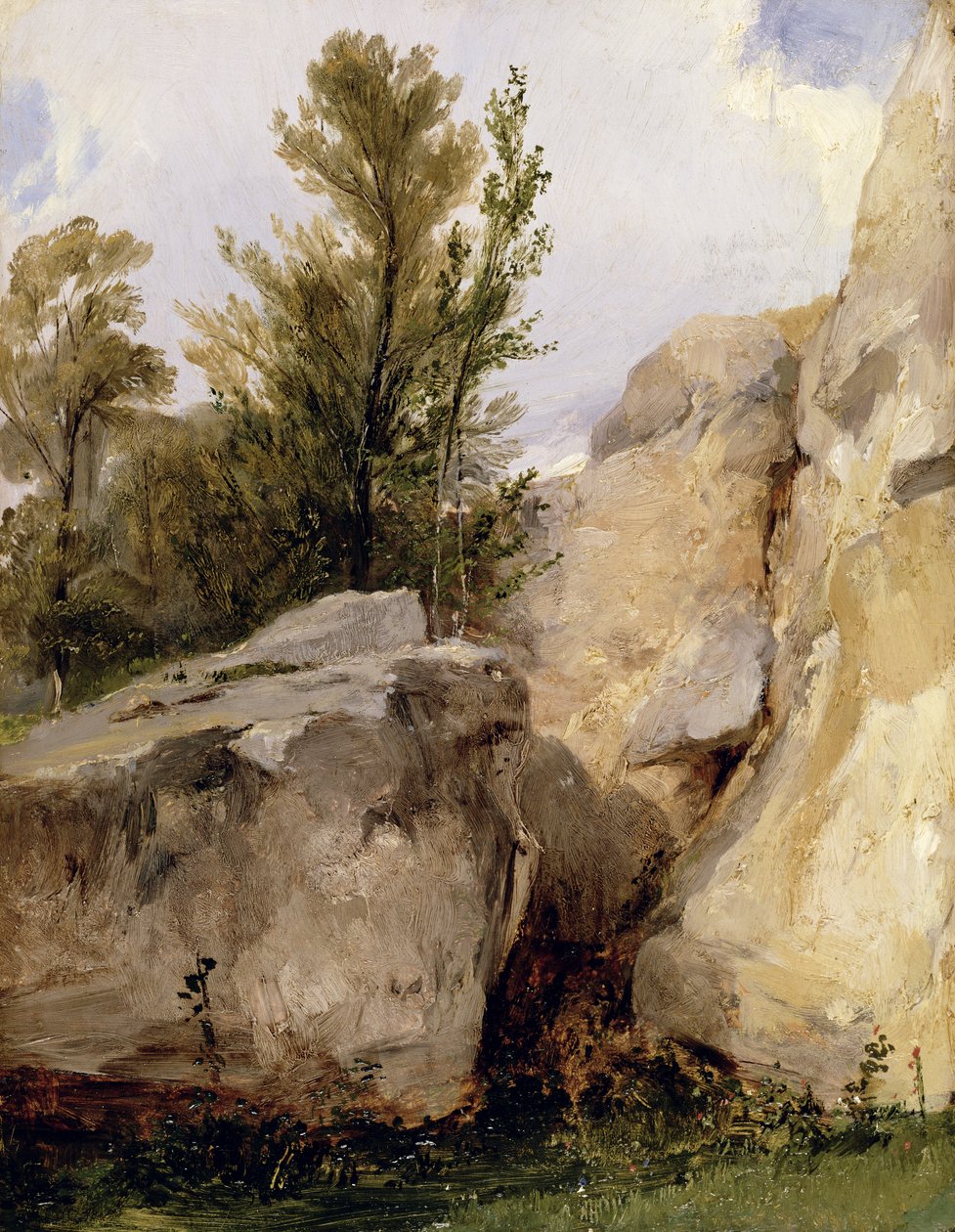 I skoven Fontainebleau, ca. 1825 af Richard Parkes Bonington