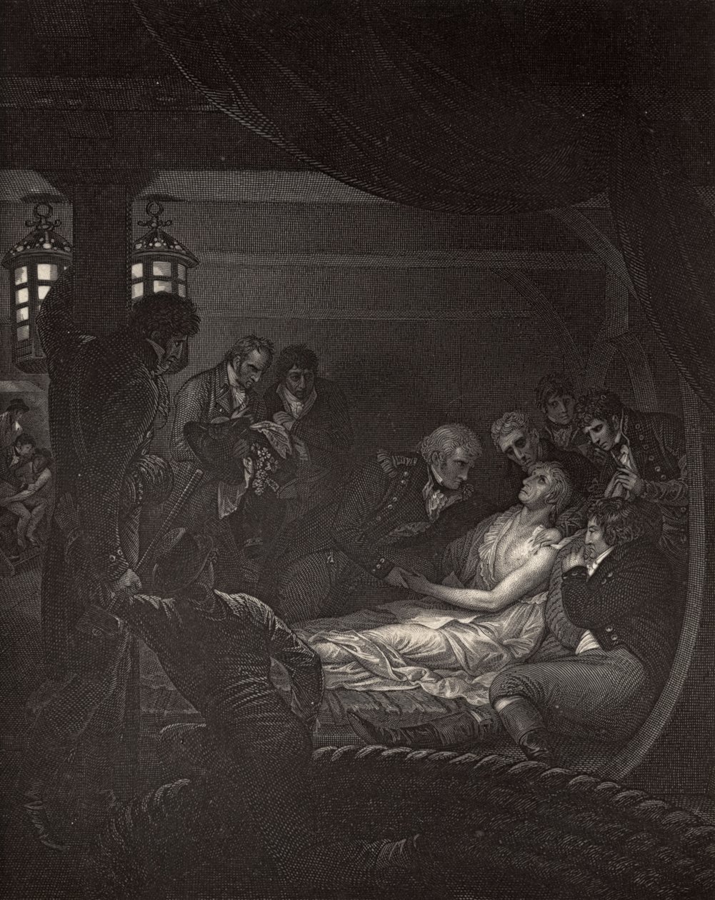 The Death of Nelson (1758-1805) illustration fra 
