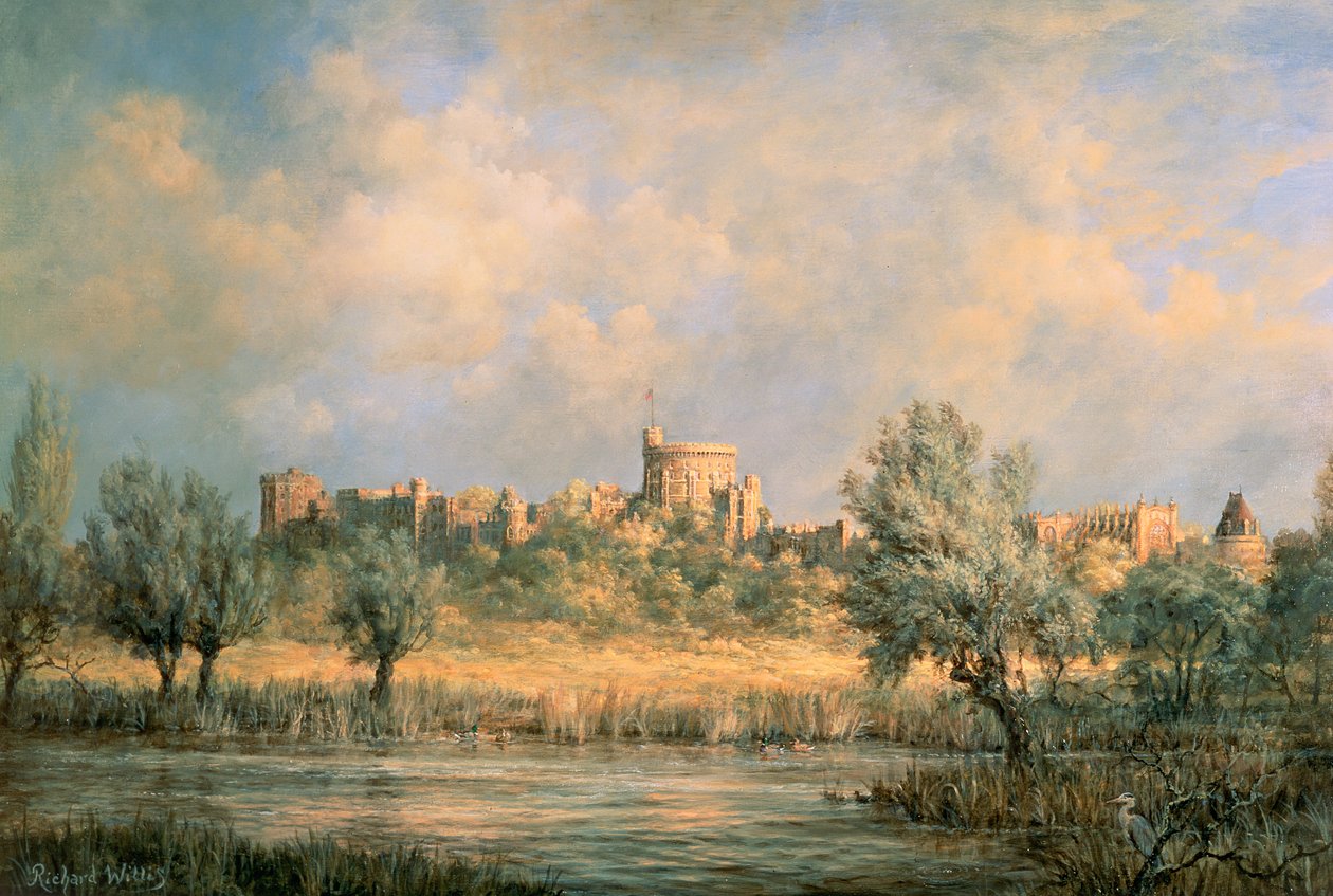 Windsor Castle: fra Themsen af Richard Willis