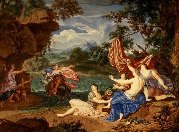 Europas voldtægt (gouache) af Richard van Orley
