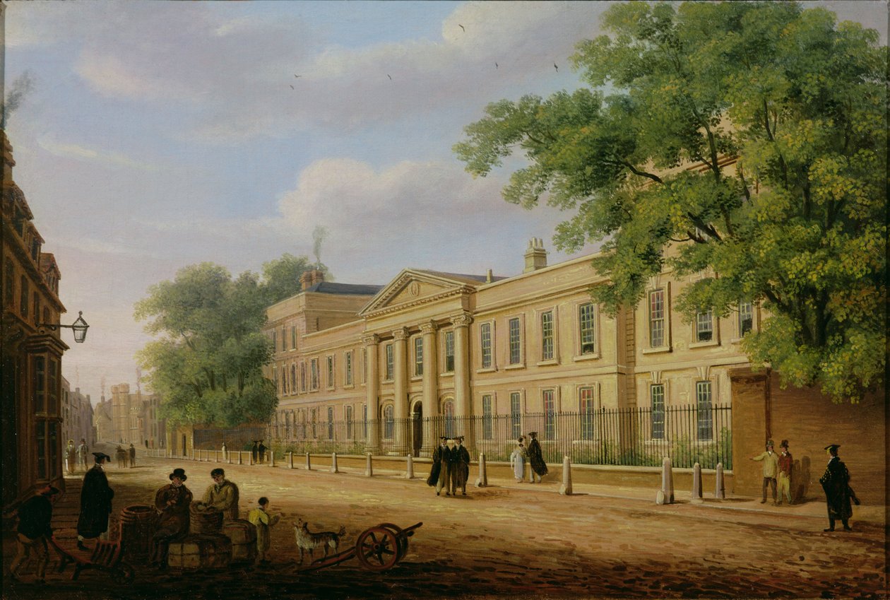 Udsigt over Emmanuel College, Cambridge University af Richard Bankes Harraden