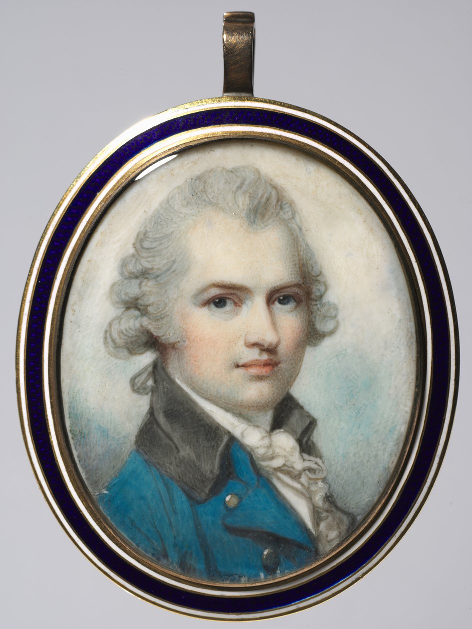 Portræt af en mand, ca. 1790. af Richard Cosway