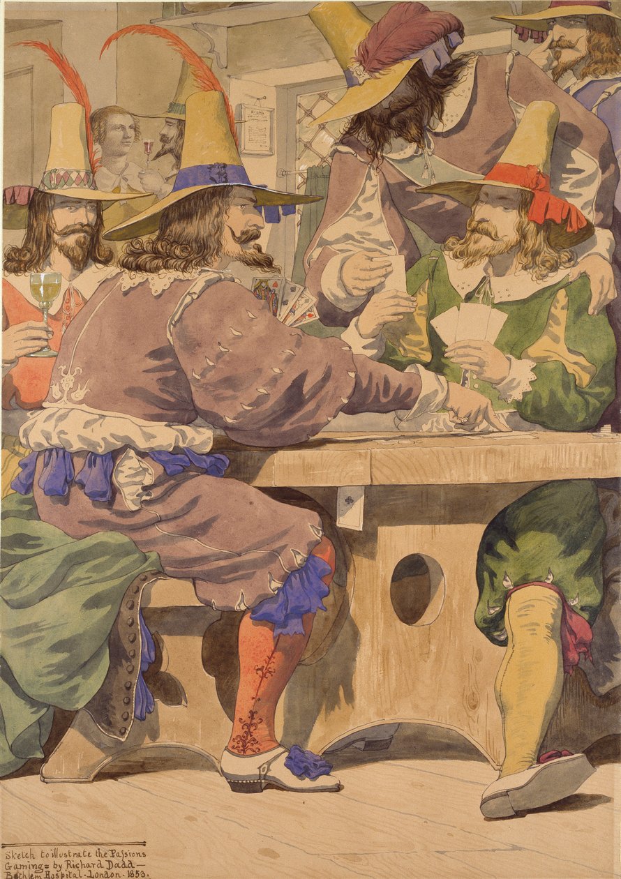 Spil, midten af 1800-tallet af Richard Dadd