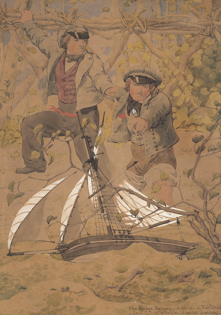 Pakken forsinket, 1854 af Richard Dadd