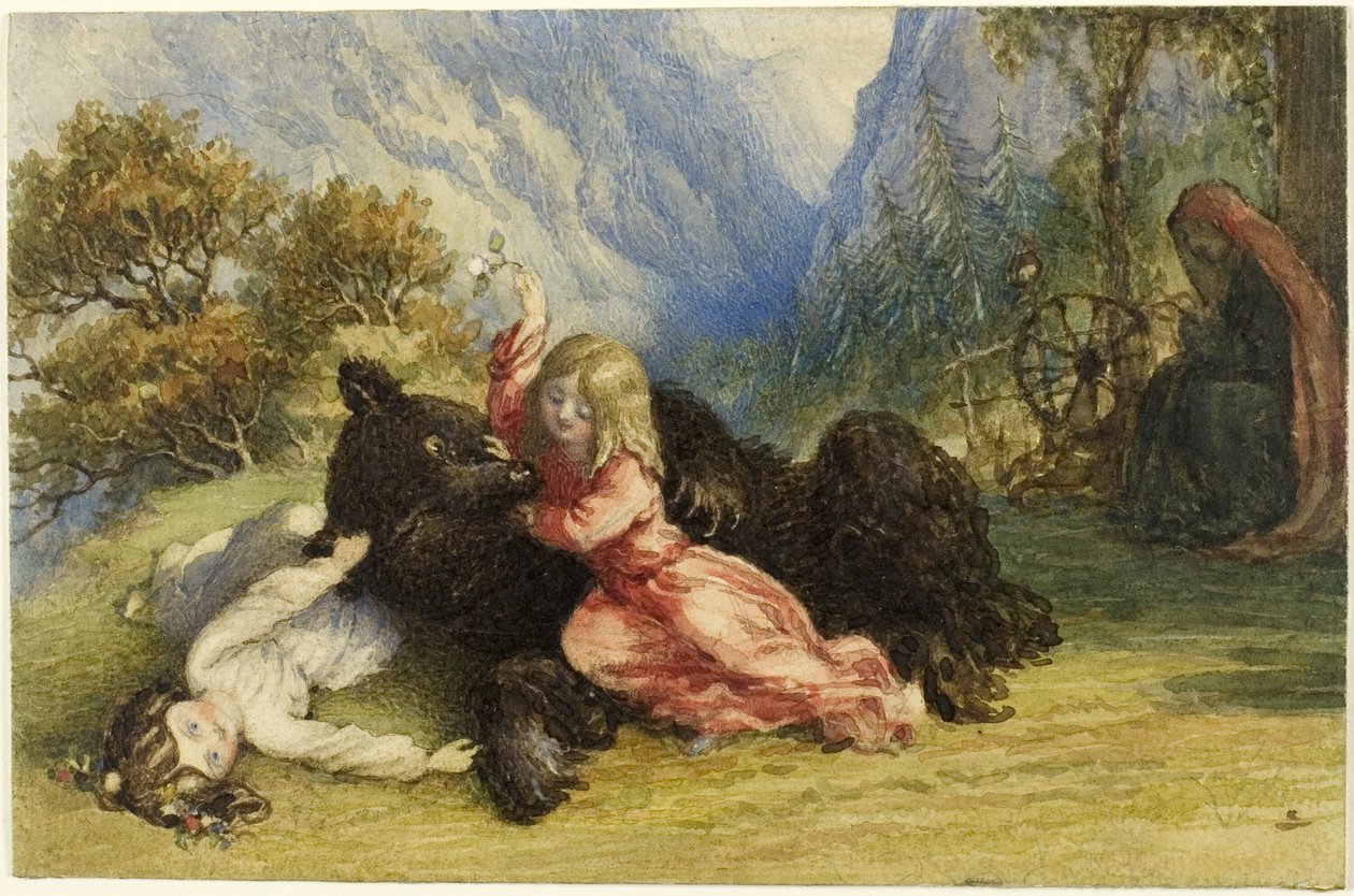 Snehvide og rosenrød af Richard Doyle