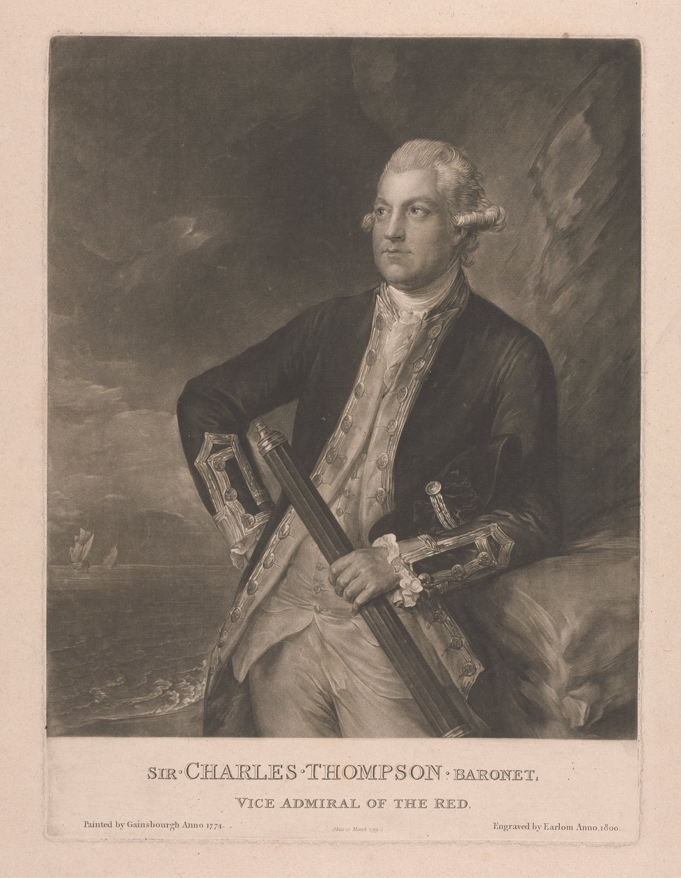 Sir Charles Thompson af Richard Earlom